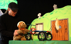 Puppenspieler in Aktion